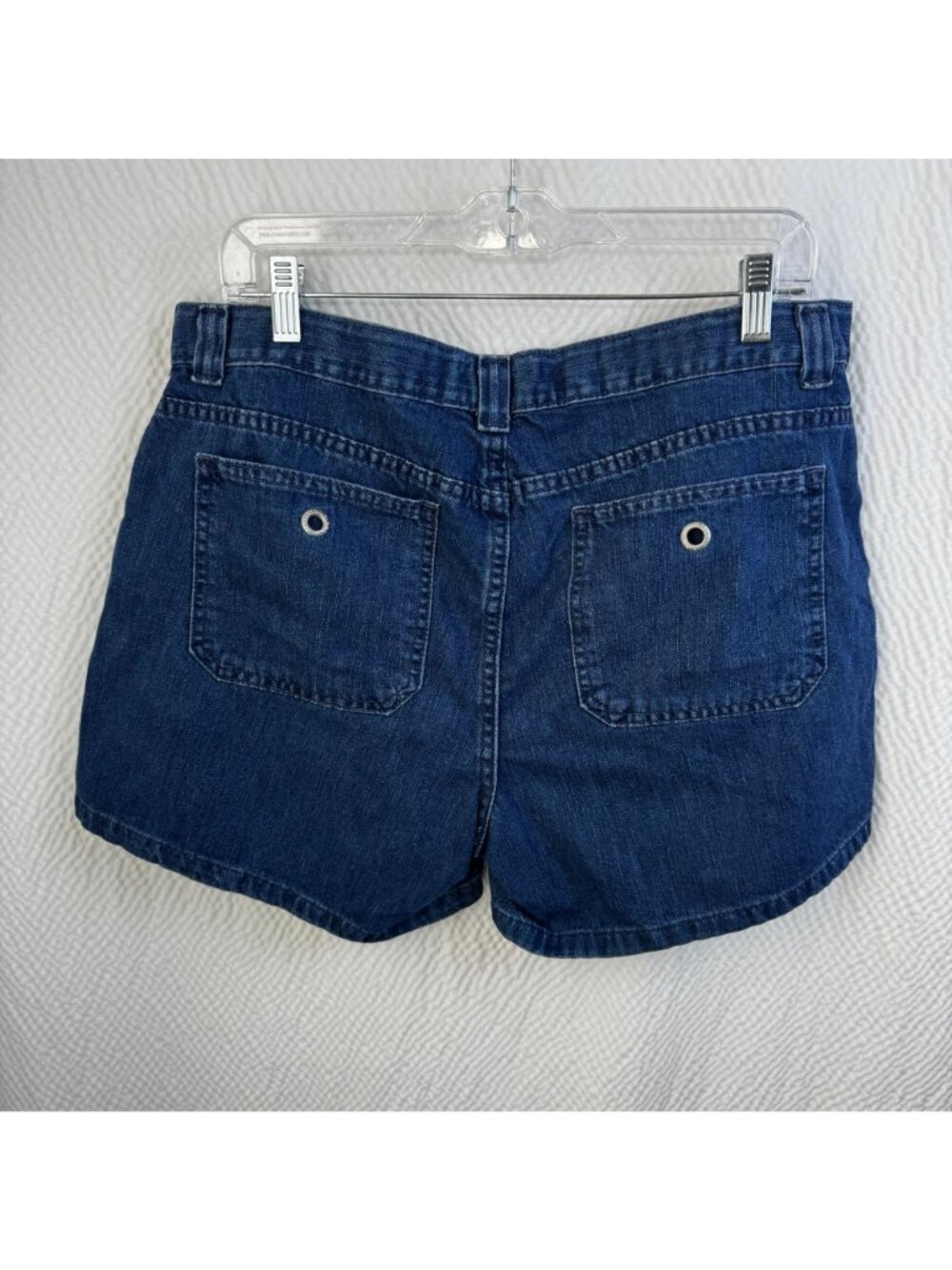 Tommy Hilfiger Womens Denim Button Fly Jean Shorts D-Ring Accent & Pockets - Picture 5 of 8